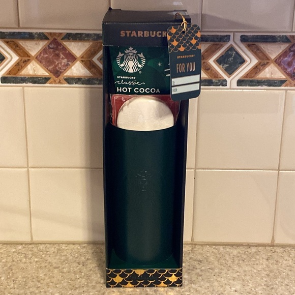 STARBUCKS Tumbler with lid giftset Marshmallow Hot Cocoa - Picture 8 of 14
